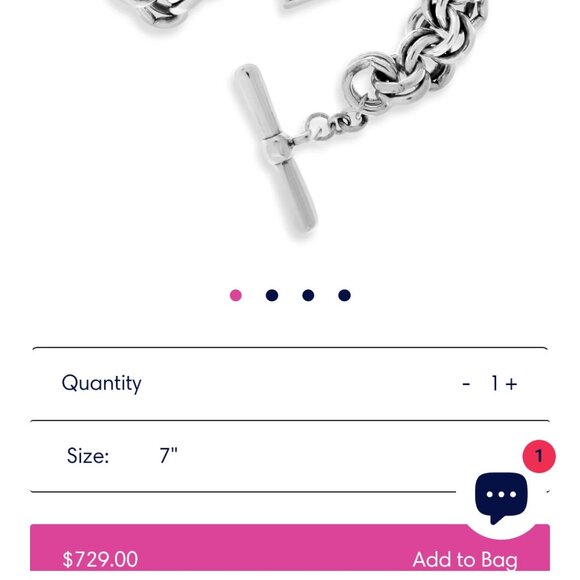 Saint Silver Cross Bracelet "EUC" - Picture 16 of 16